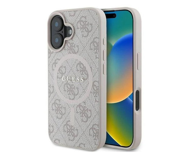 Guess 4G Ring Classic Logo do iPhone 16 Plus różowy - 1279163 - zdjęcie
